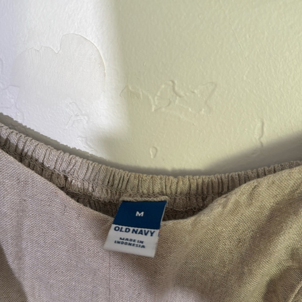 Old Navy Cream Strapless Dress - Picture 2 of 4